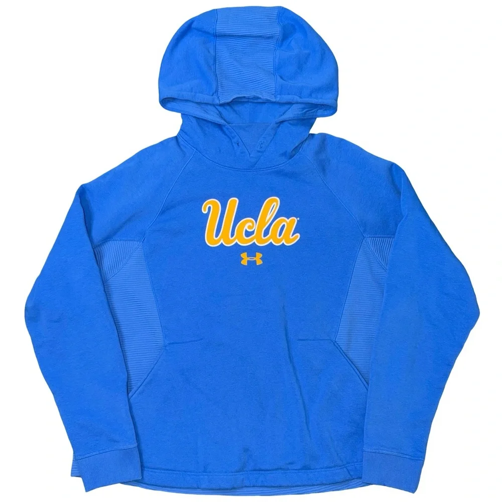 Under Armour‎ UCLA Bruins royal blue pullover hoodie. Coldgear L